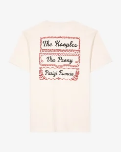T-shirt avec sérigraphie Via Prony beige
