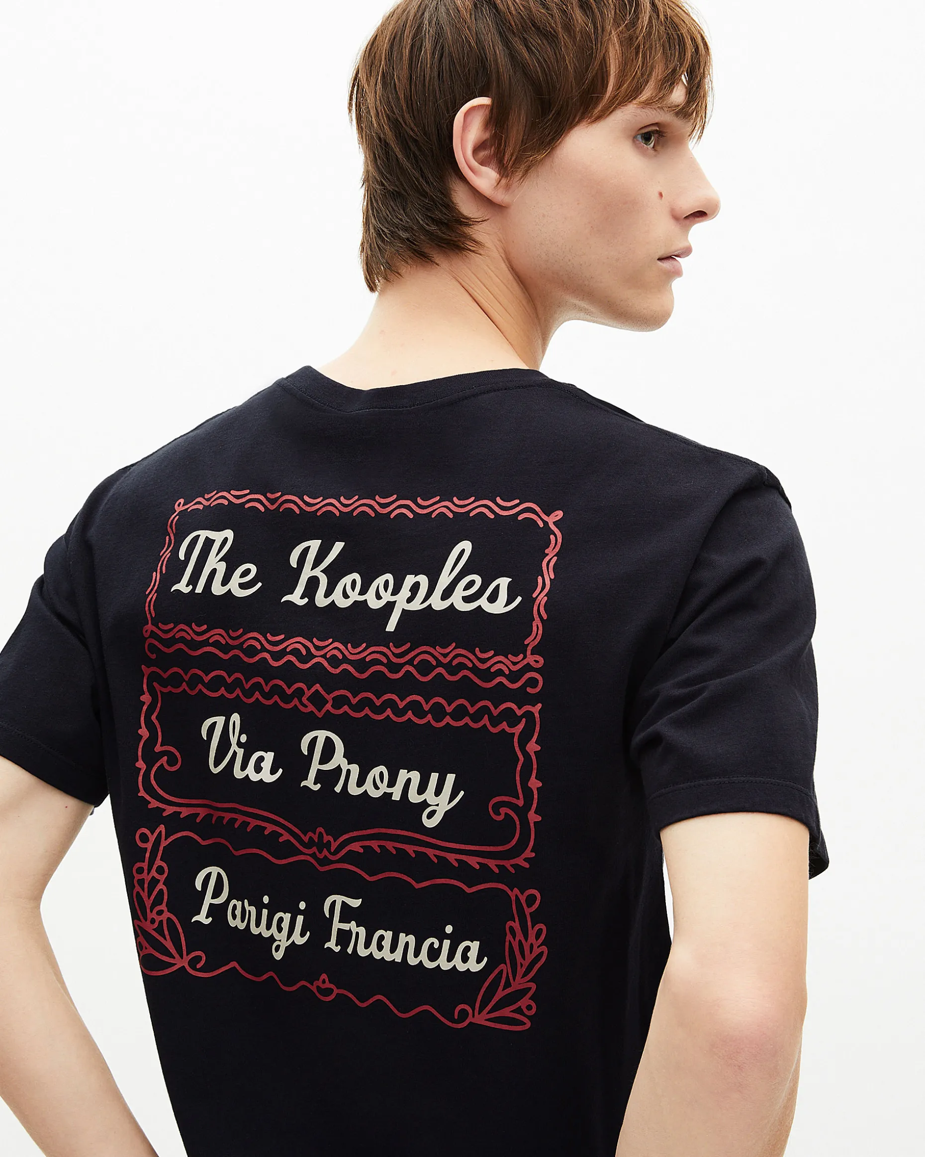T-shirt avec sérigraphie Via Prony marine