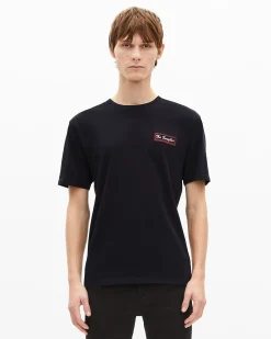 T-shirt avec sérigraphie Via Prony marine