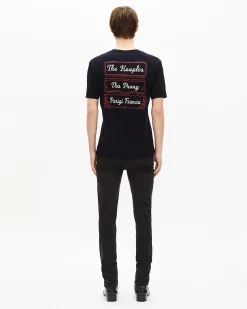 T-shirt avec sérigraphie Via Prony marine