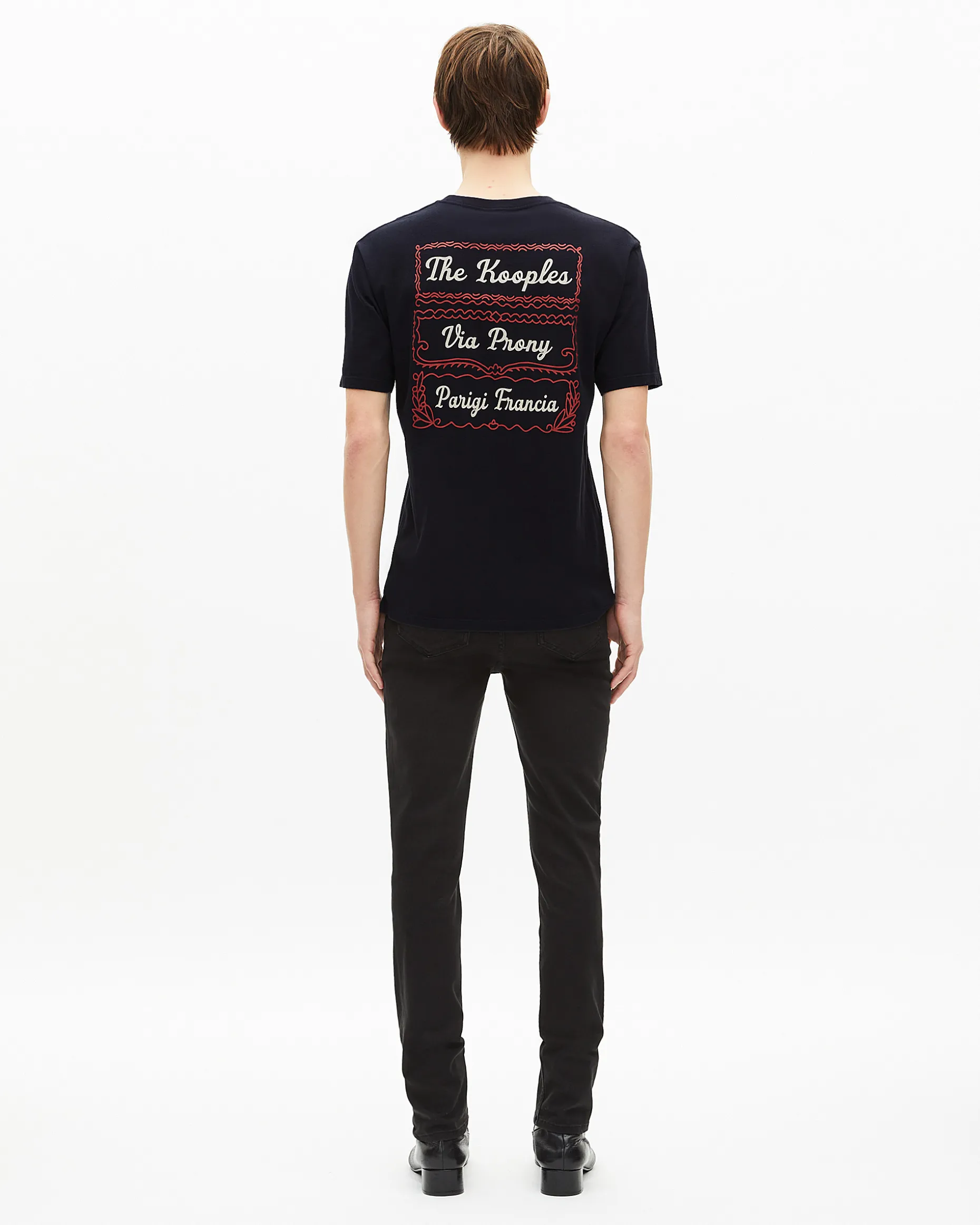 T-shirt avec sérigraphie Via Prony marine