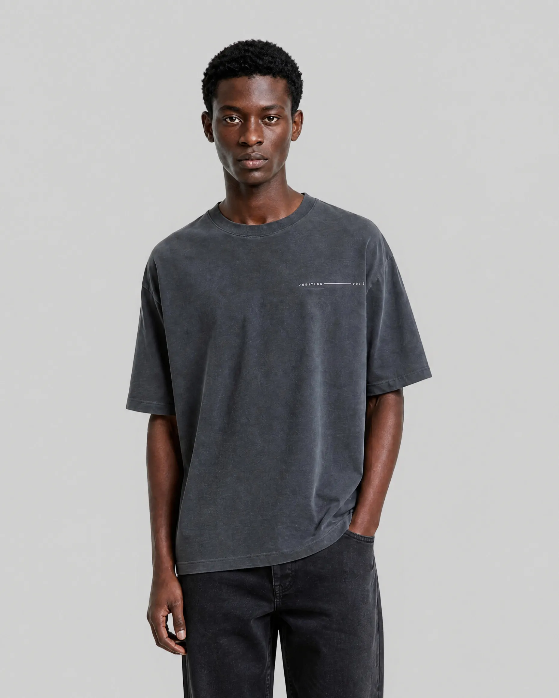 T-shirt avec sérigraphie voiture noir