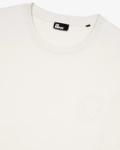 T-shirt à blason beige
