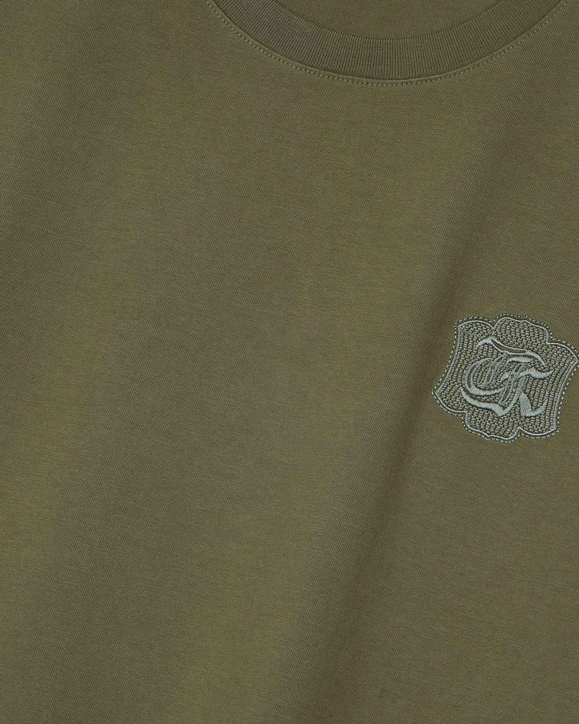 T-shirt à blason kaki