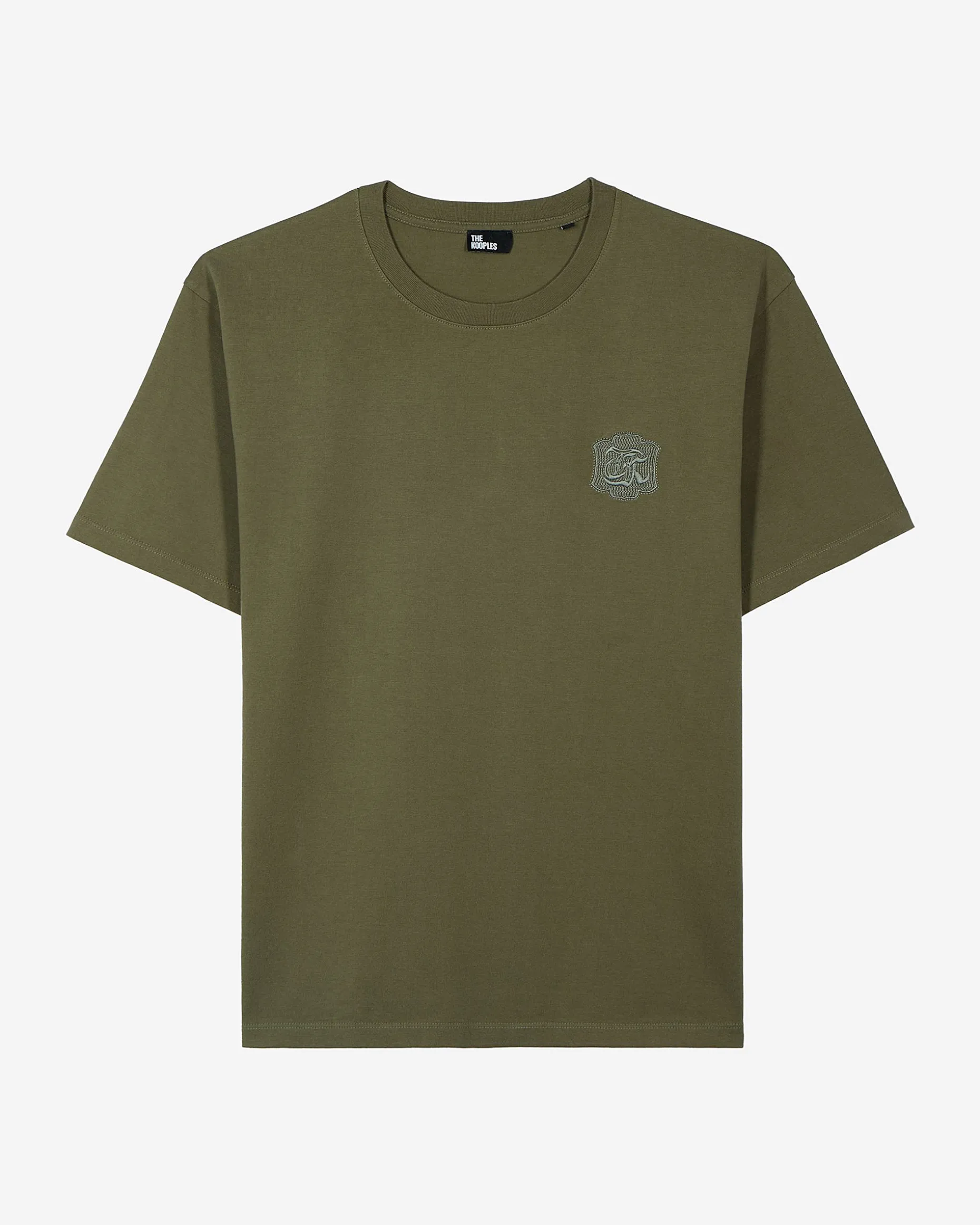 T-shirt à blason kaki