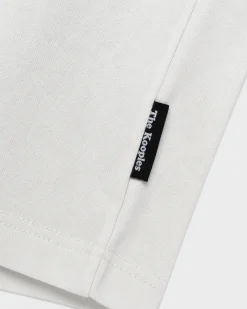 T-shirt col rond en coton blanc