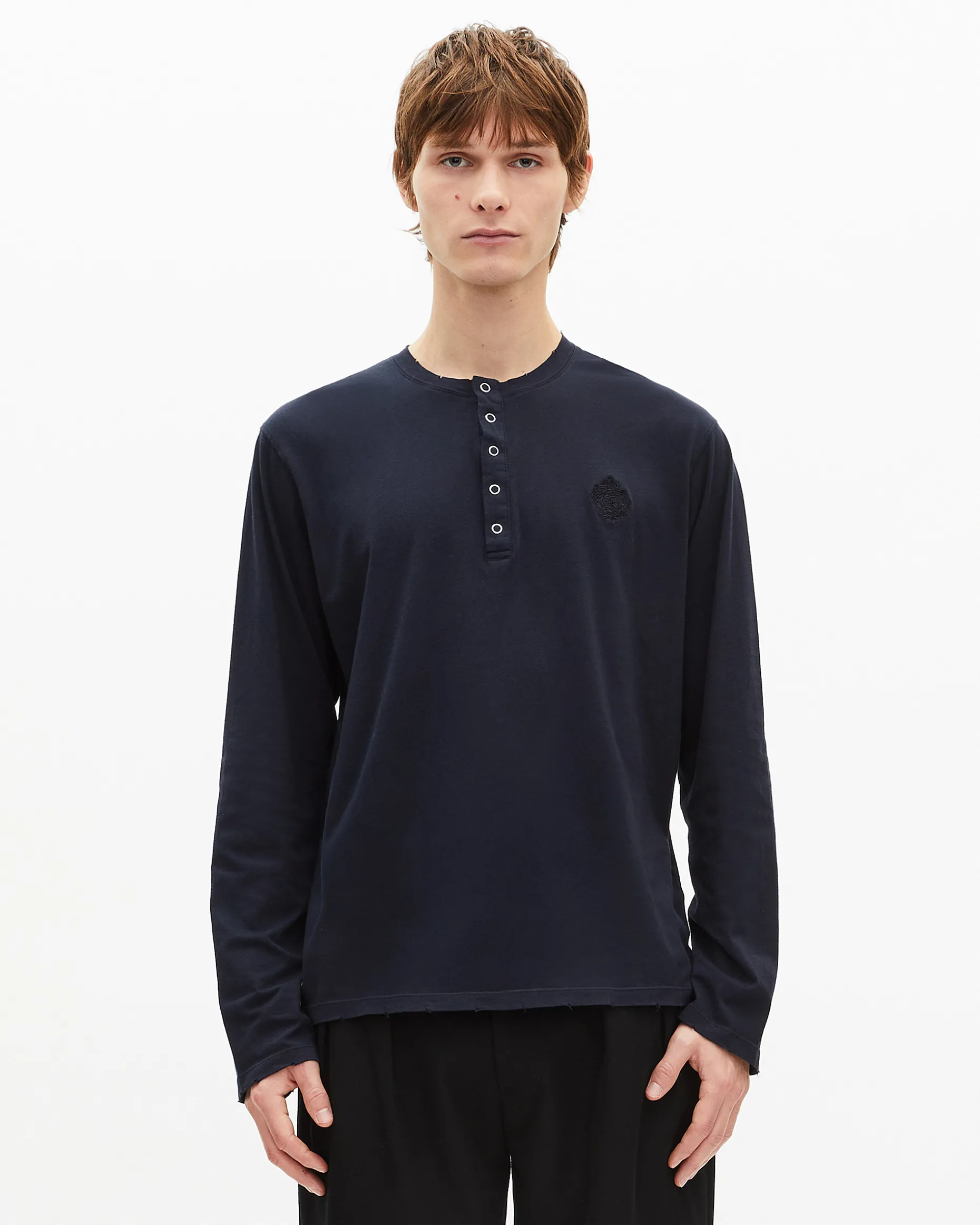 T-shirt manches longues marine