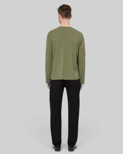 T-shirt manches longues vert