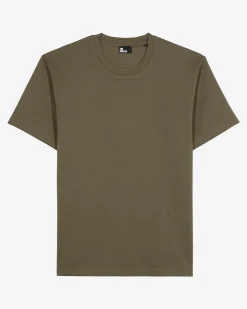 T-shirt Mixte droit uni kaki