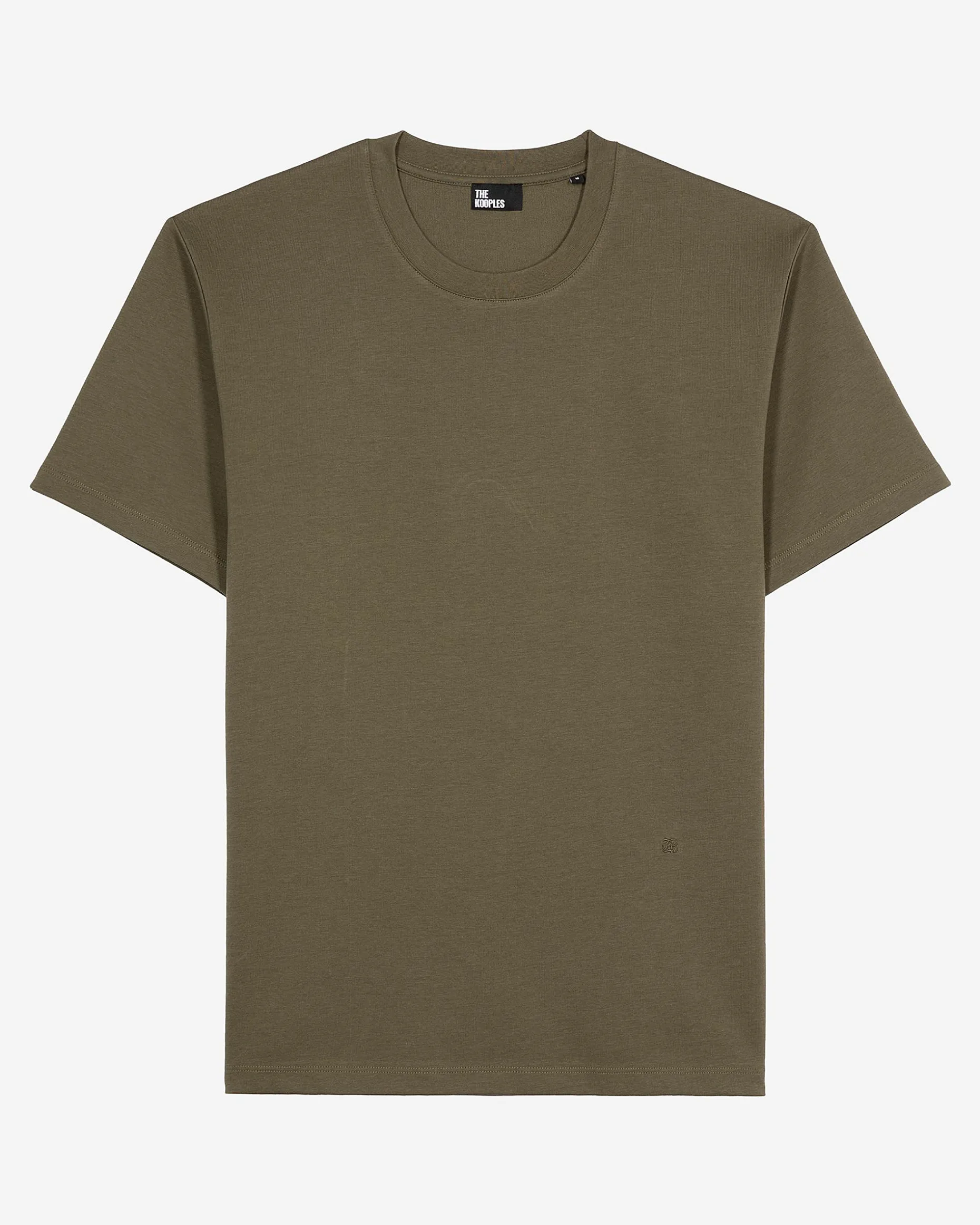 T-shirt Mixte droit uni kaki