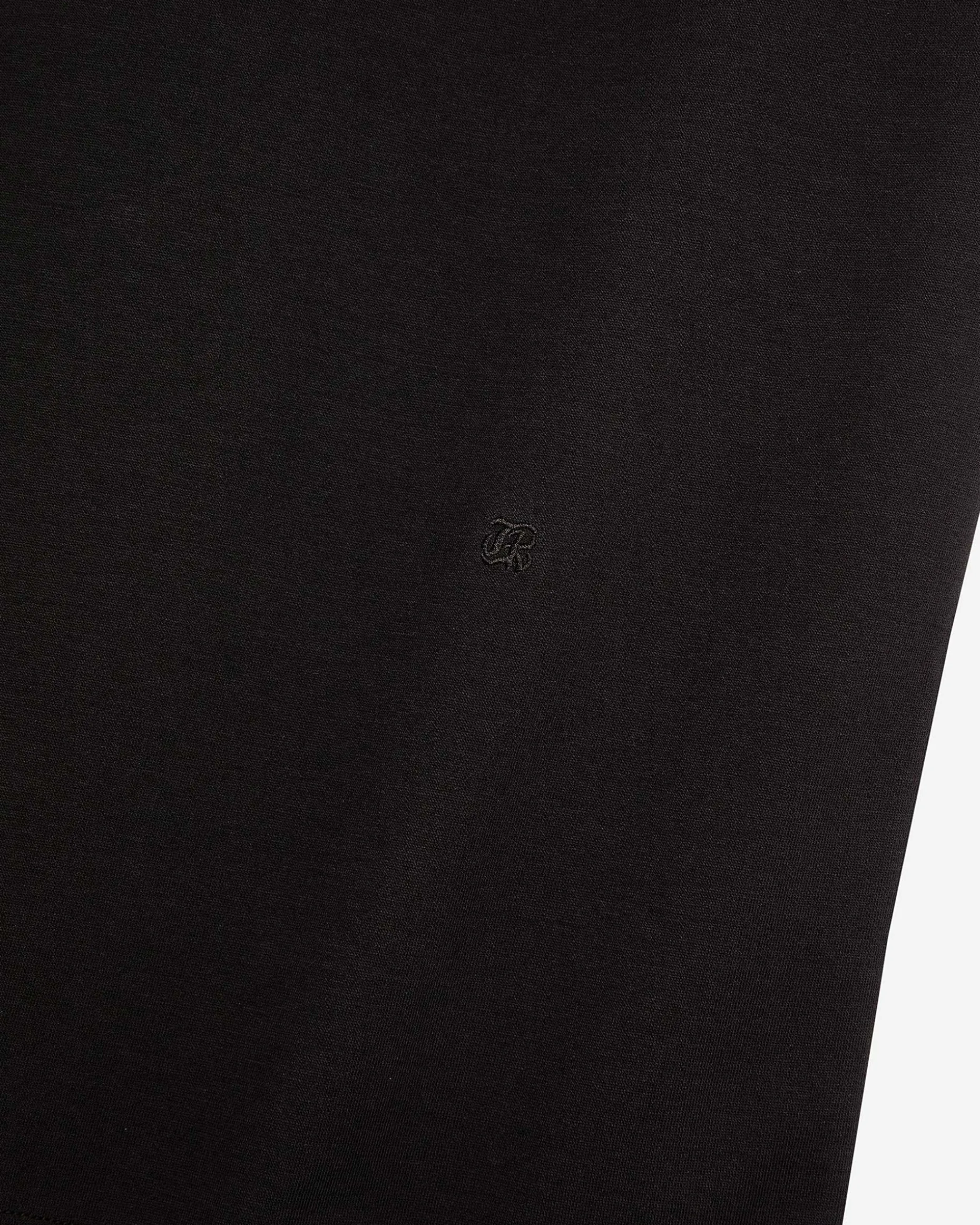 T-shirt Mixte droit uni noir
