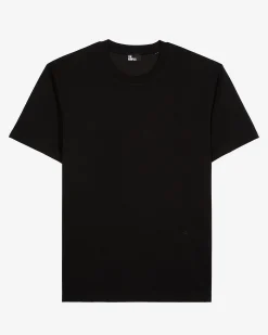 T-shirt Mixte droit uni noir