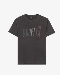 T-shirt oversize avec sérigraphie noir délavé