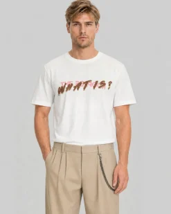 T-shirt patch denim What Is blanc