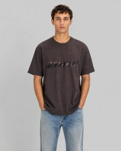 T-shirt patch denim What is marron