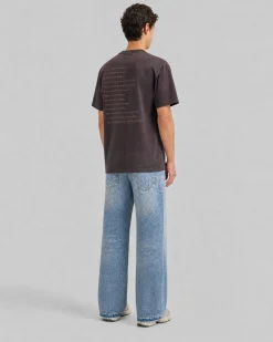 T-shirt patch denim What is marron