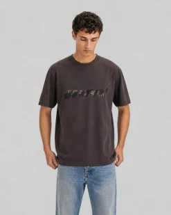 T-shirt patch denim What is marron