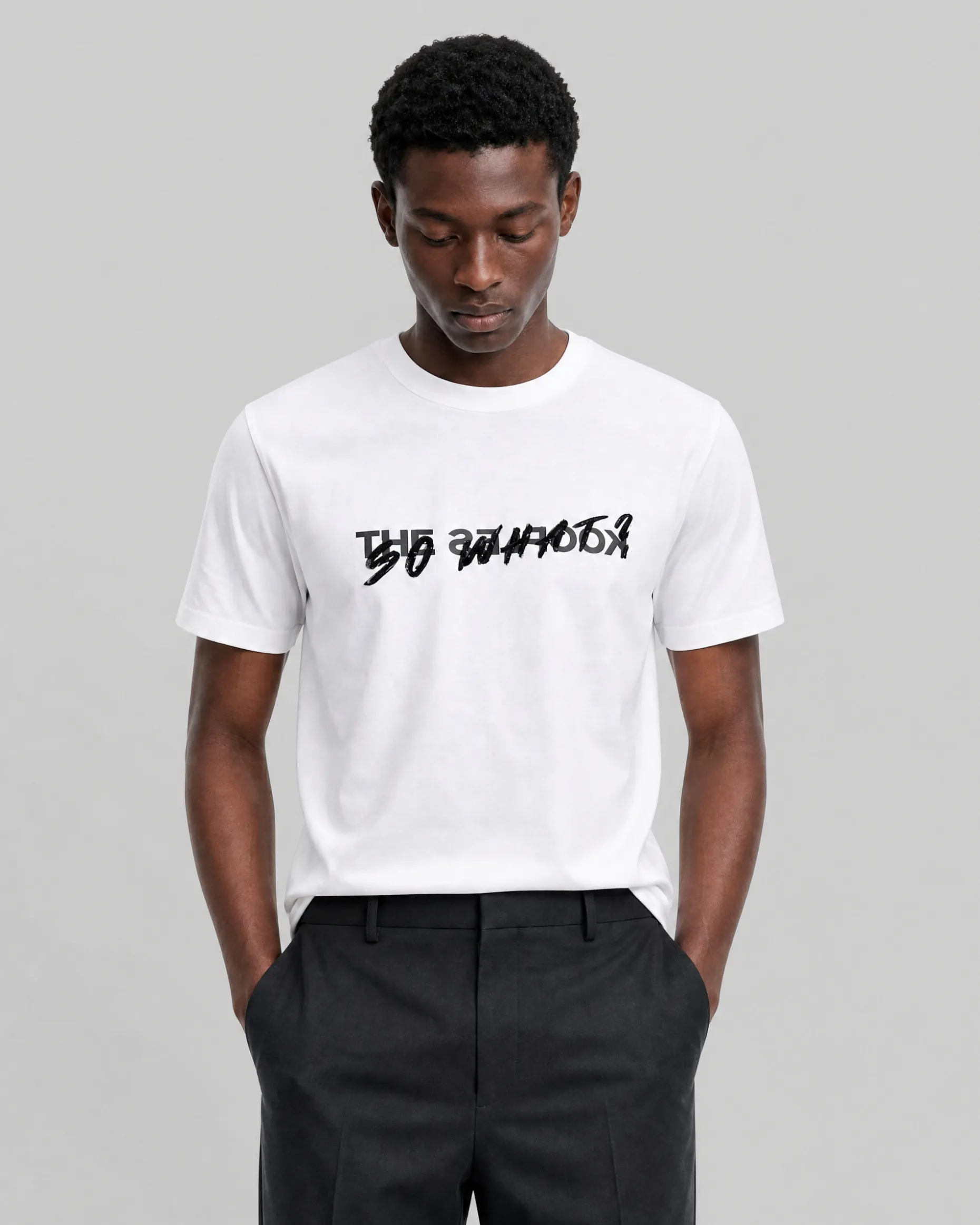 T-shirt So What blanc mixte