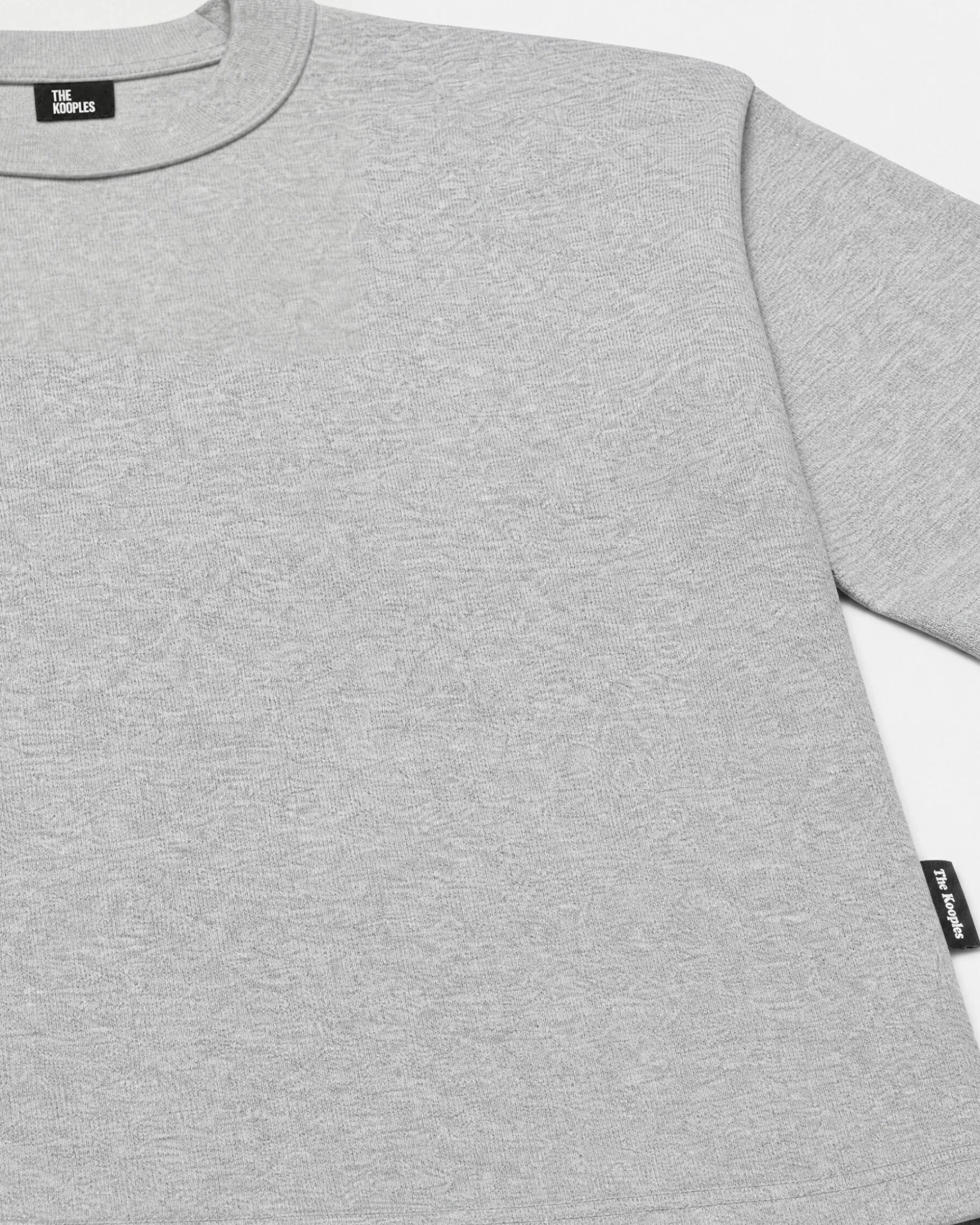 T-shirt uni gris chiné