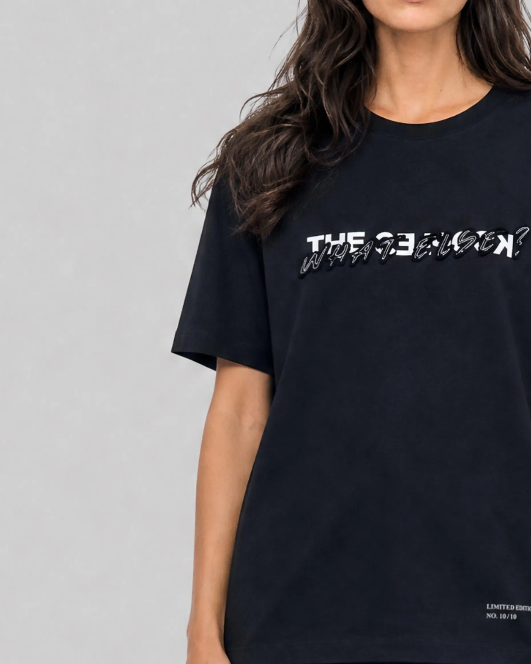 T-shirt What Else noir mixte