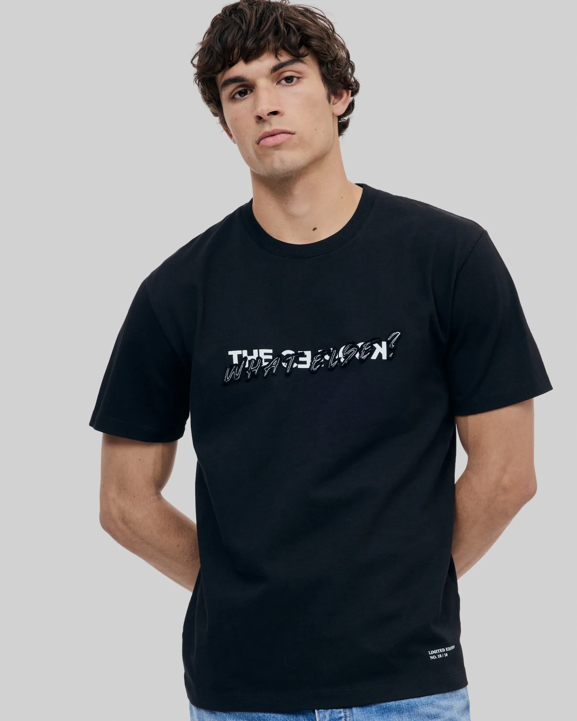 T-shirt What Else noir mixte