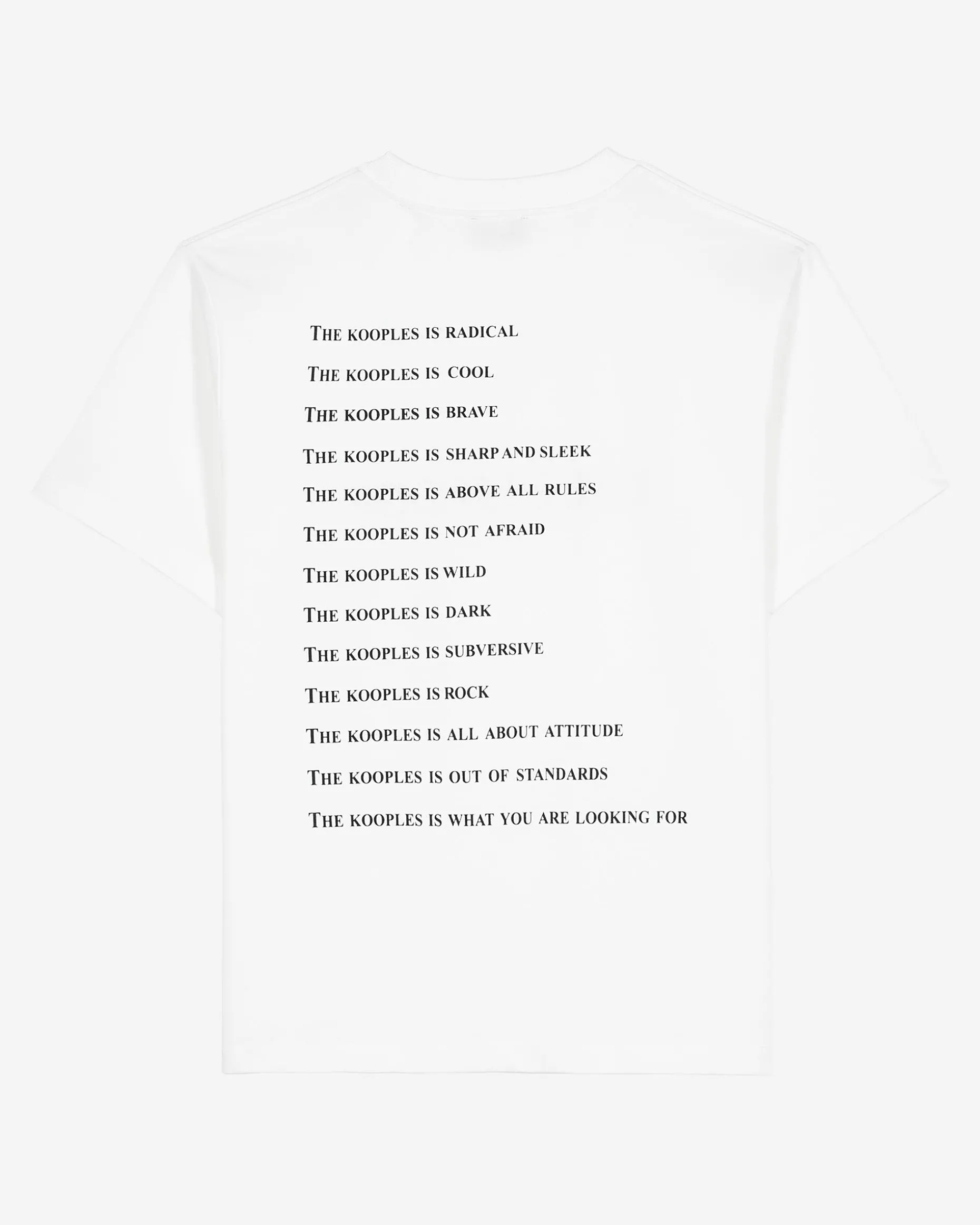 T-shirt What Is avec perles blanc