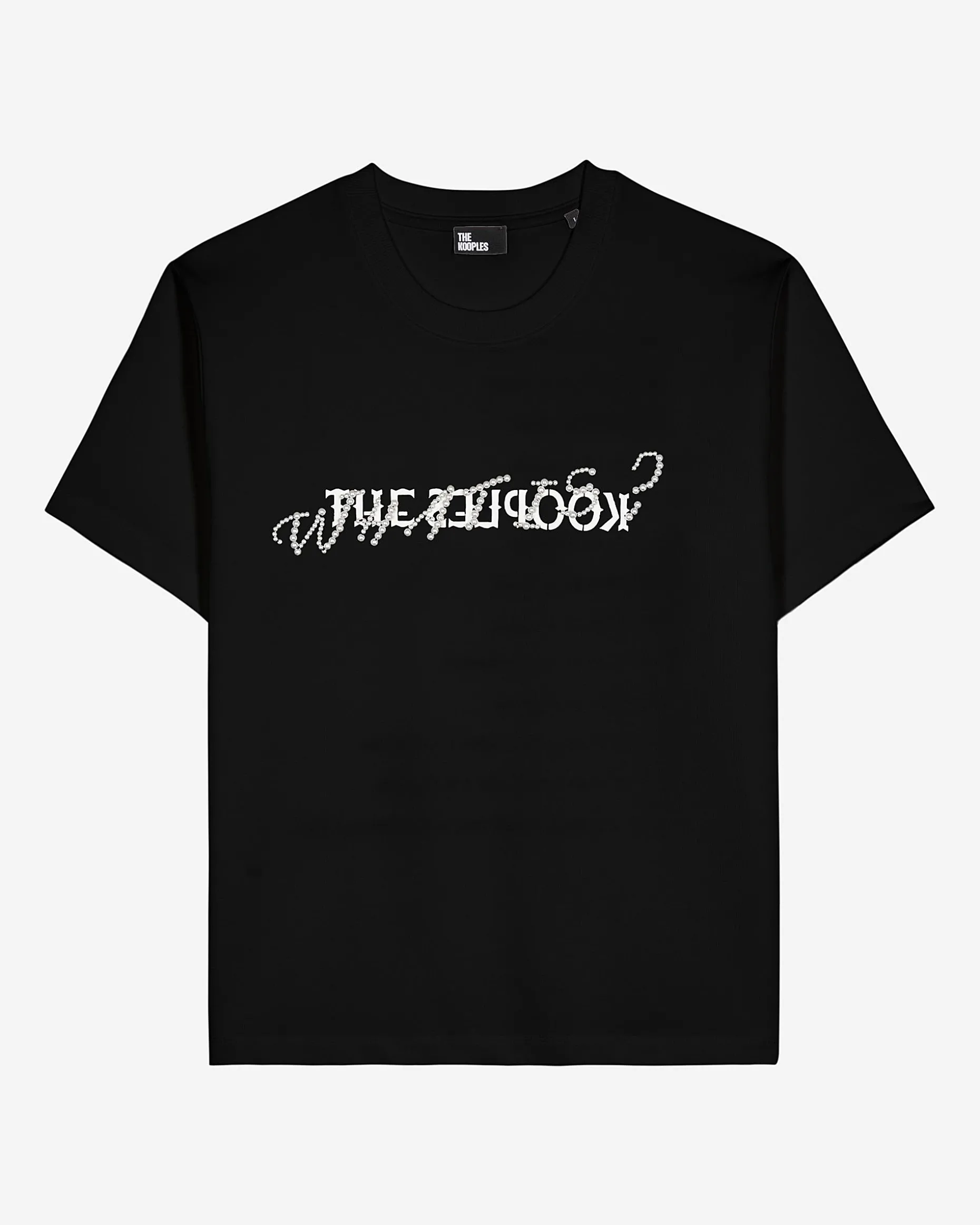 T-shirt What is avec perles noir