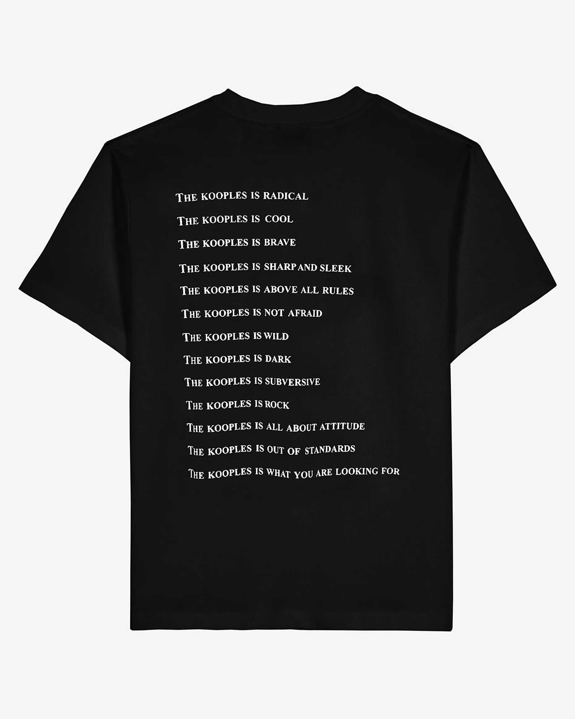 T-shirt What is avec perles noir