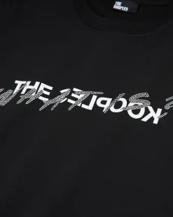 T-shirt What Is avec strass noir