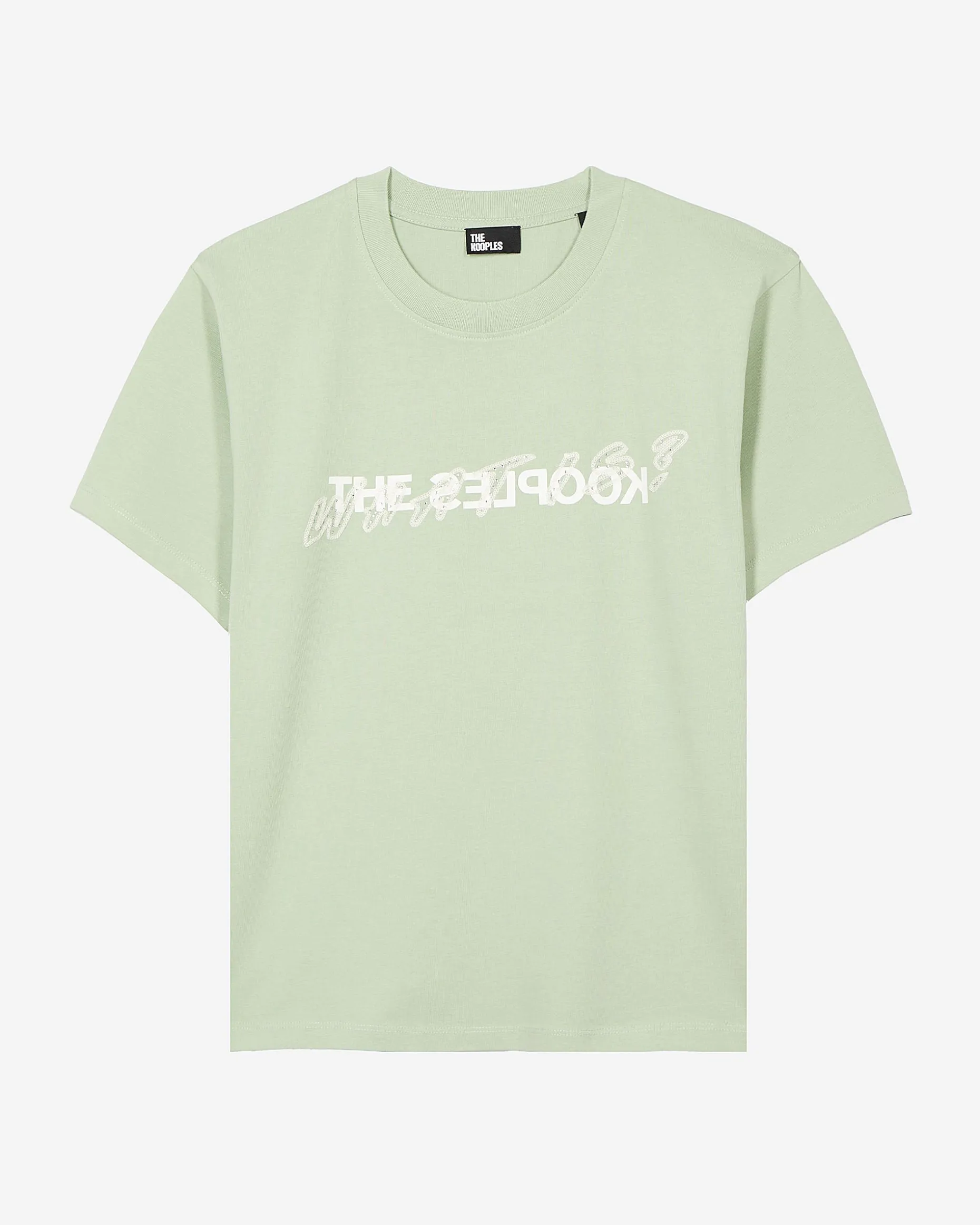 T-shirt What Is avec strass vert
