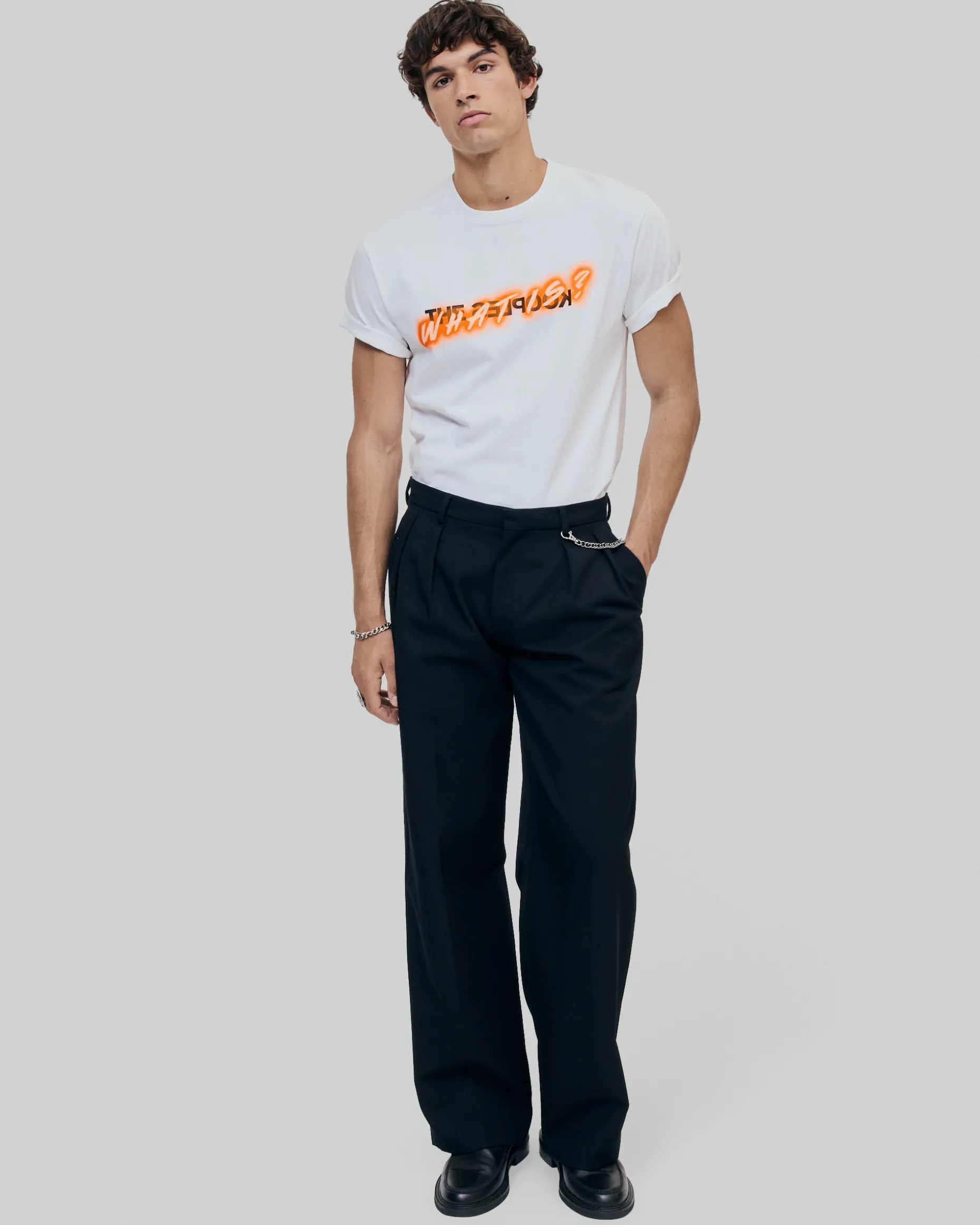 T-shirt What Is fluo blanc