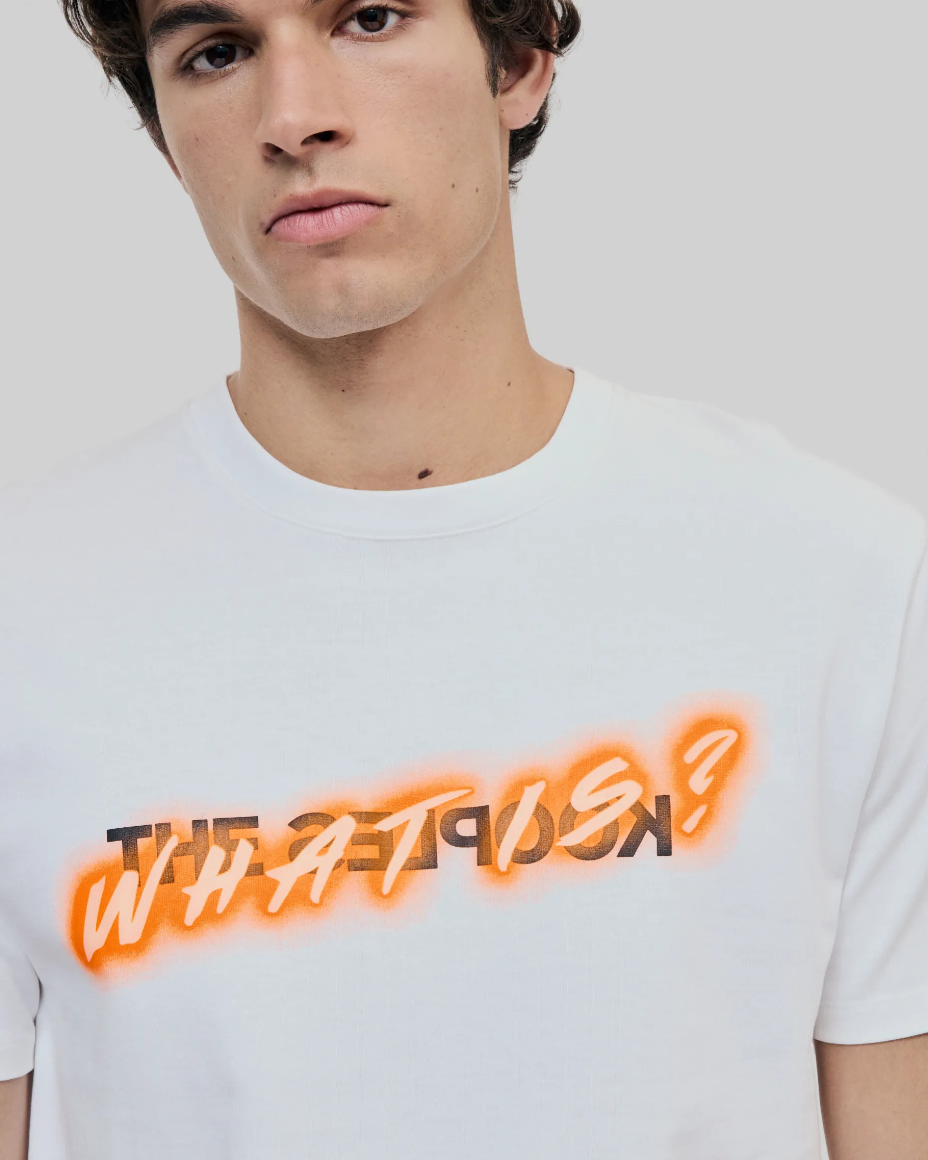 T-shirt What Is fluo blanc