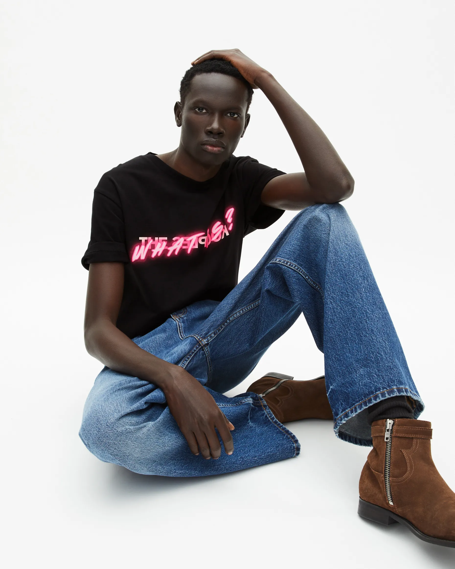 T-shirt What Is fluo noir