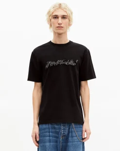 T-shirt What Is métallique noir