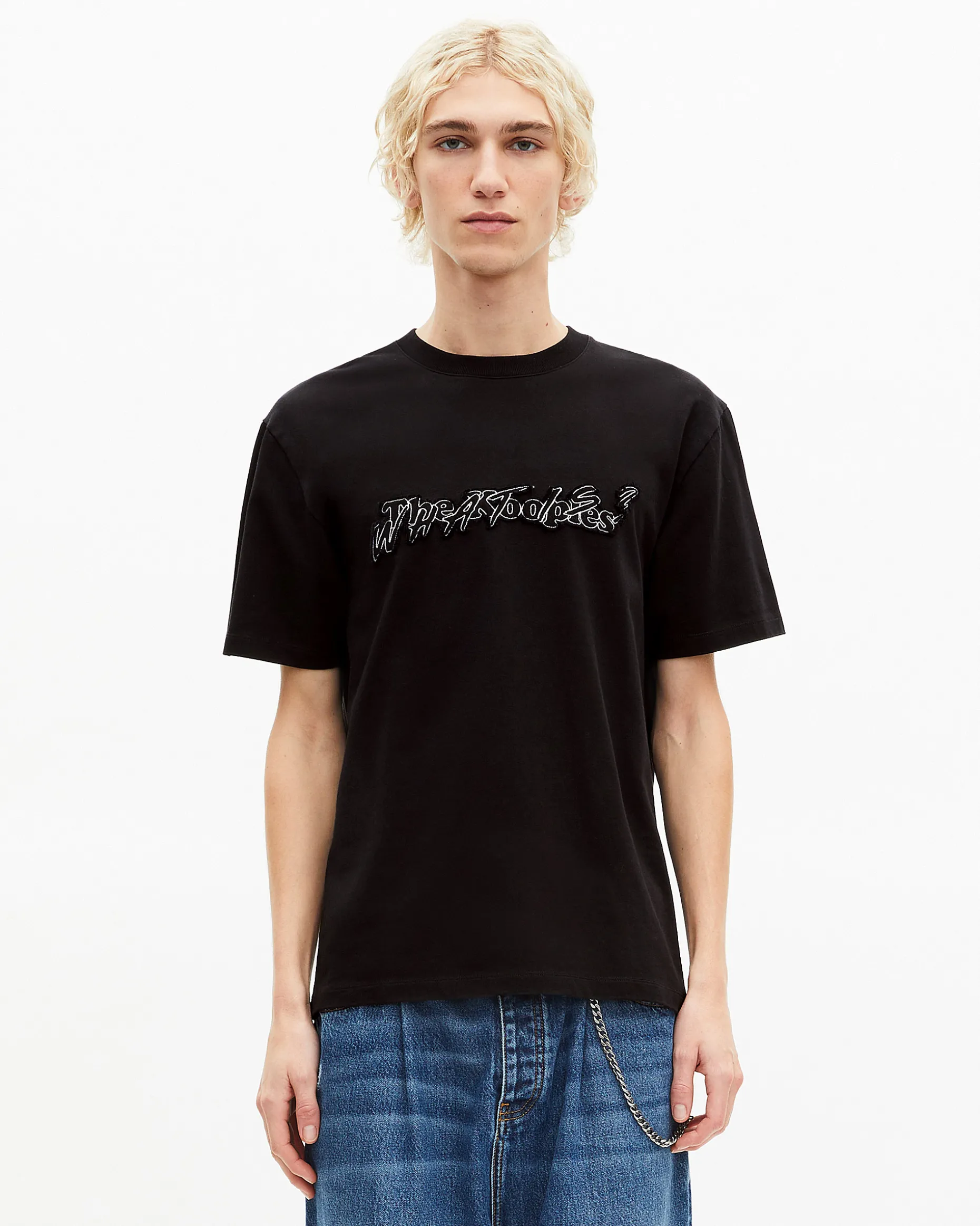T-shirt What Is métallique noir