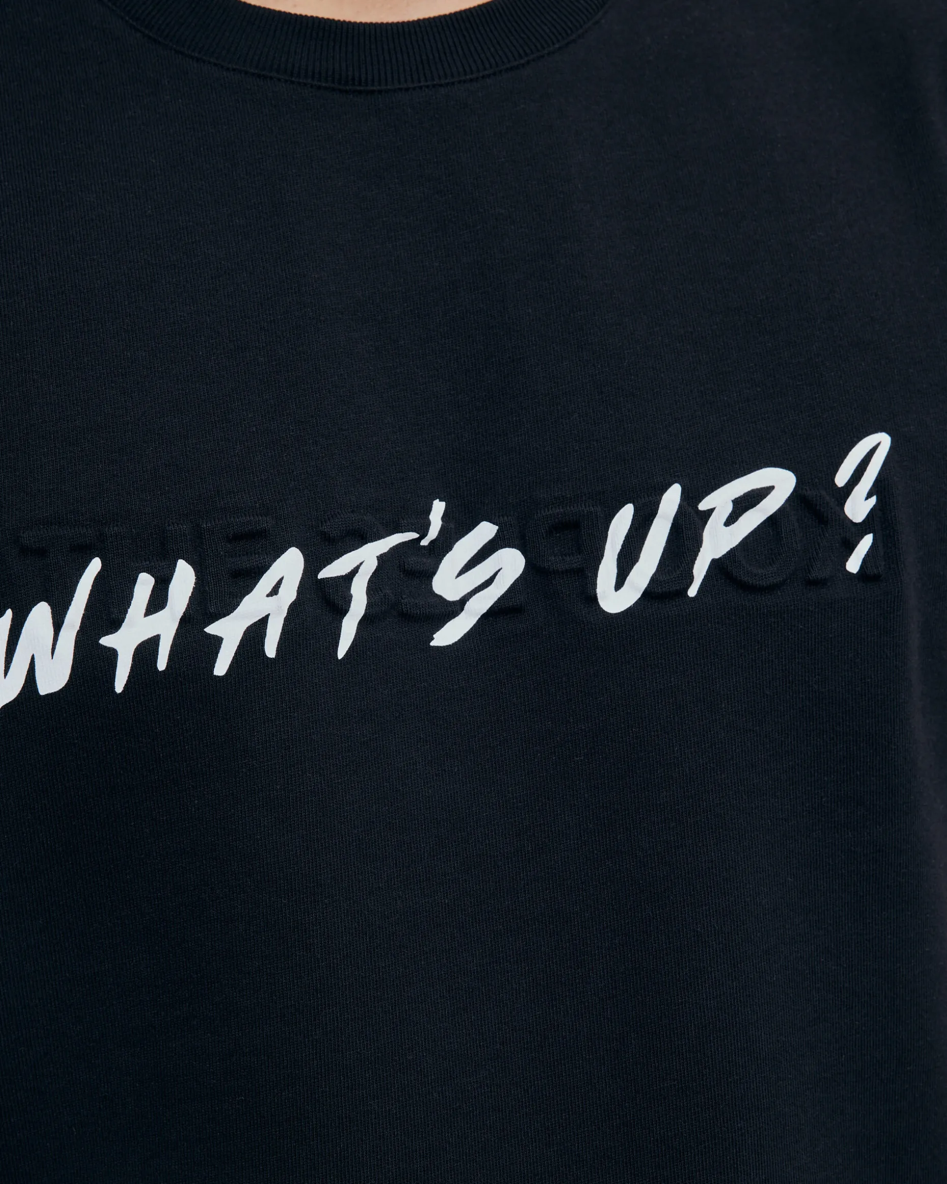 T-shirt What's Up noir mixte