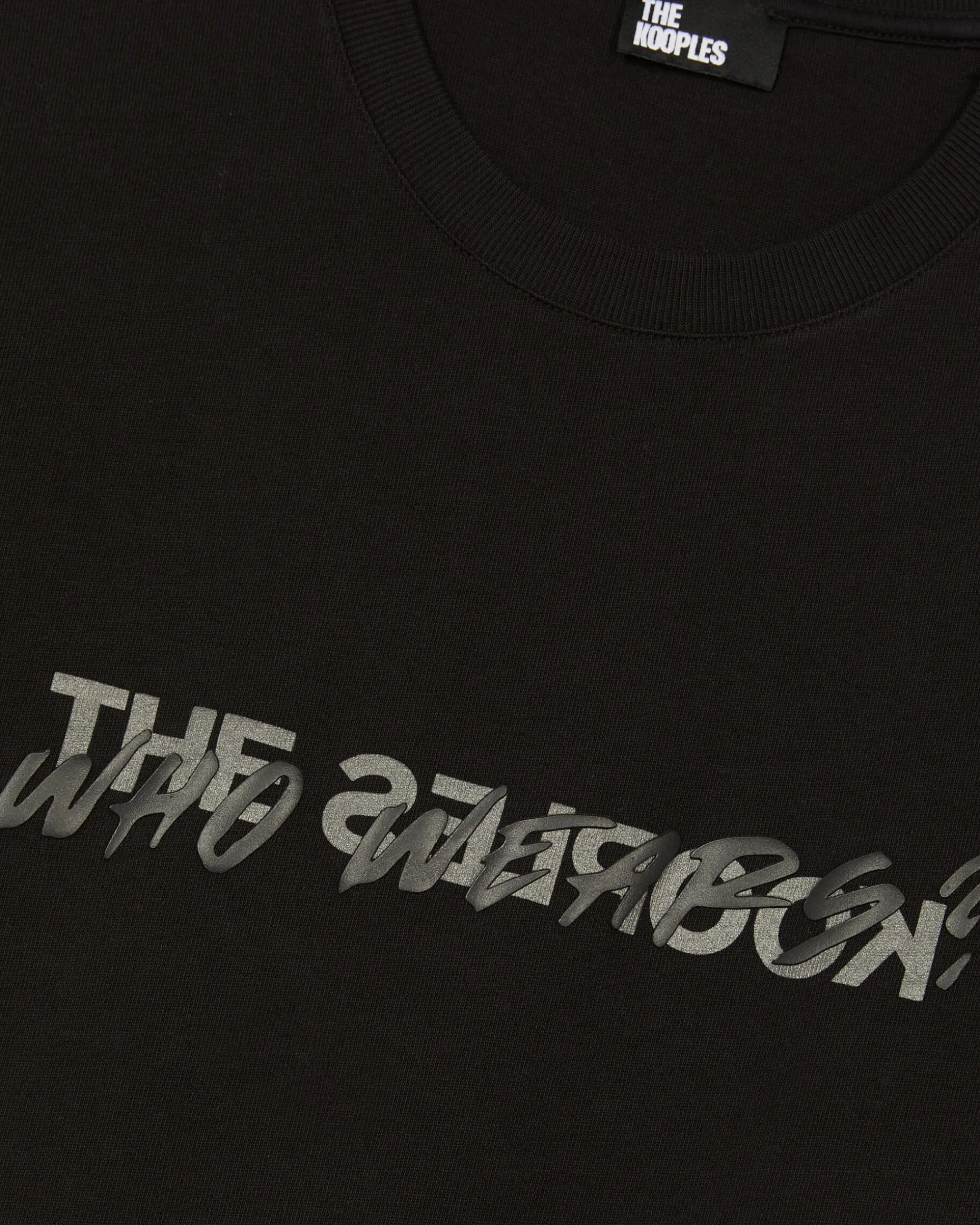 T-shirt Who Wears noir mixte