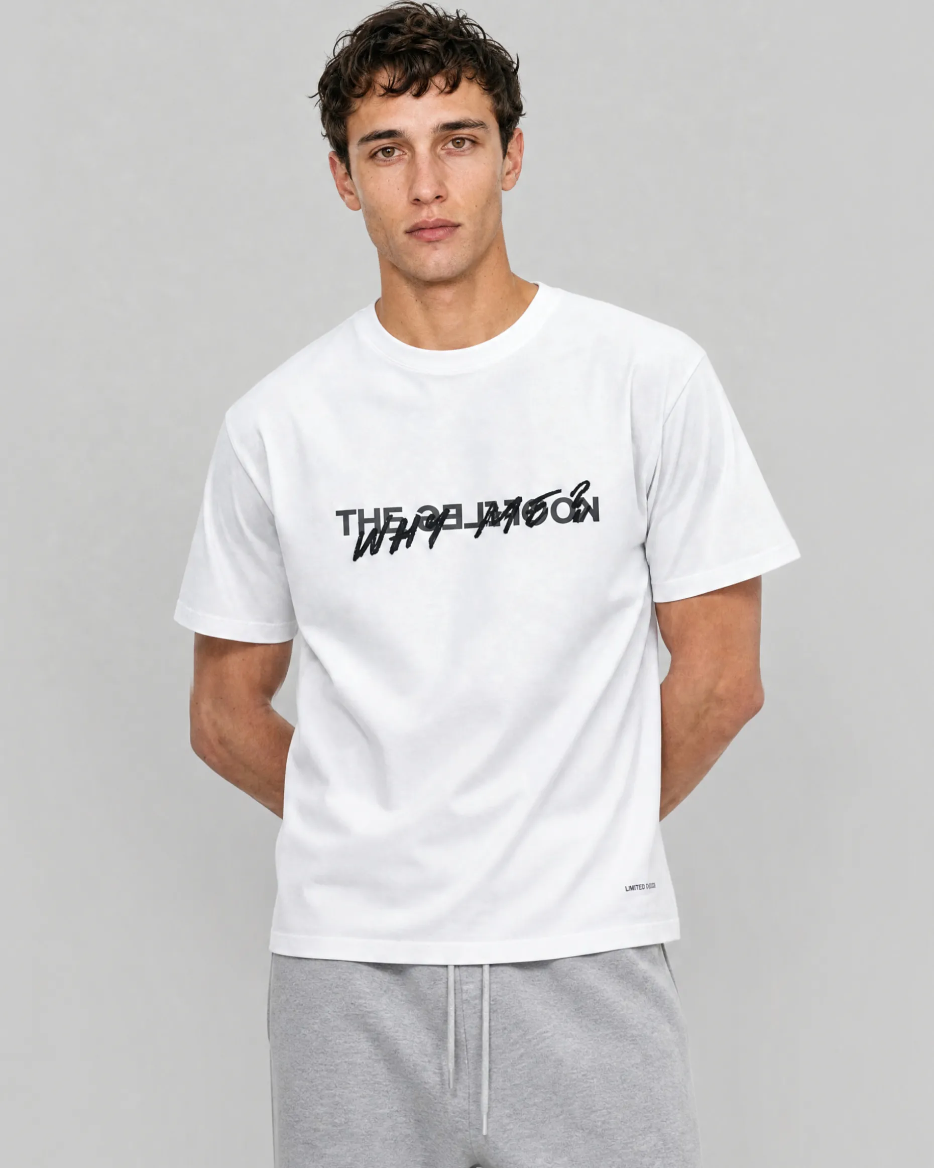 T-shirt Why Me blanc mixte