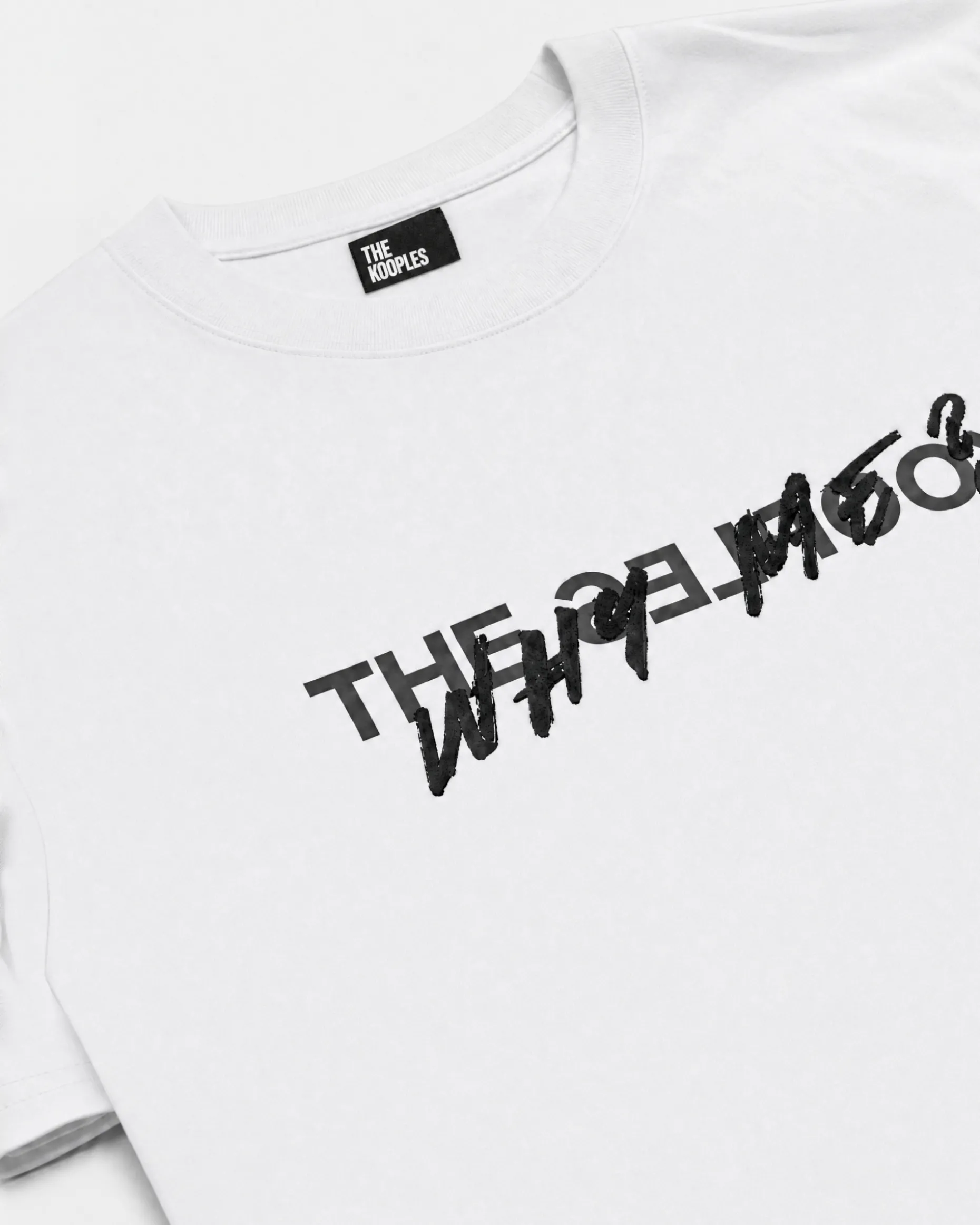 T-shirt Why Me blanc mixte