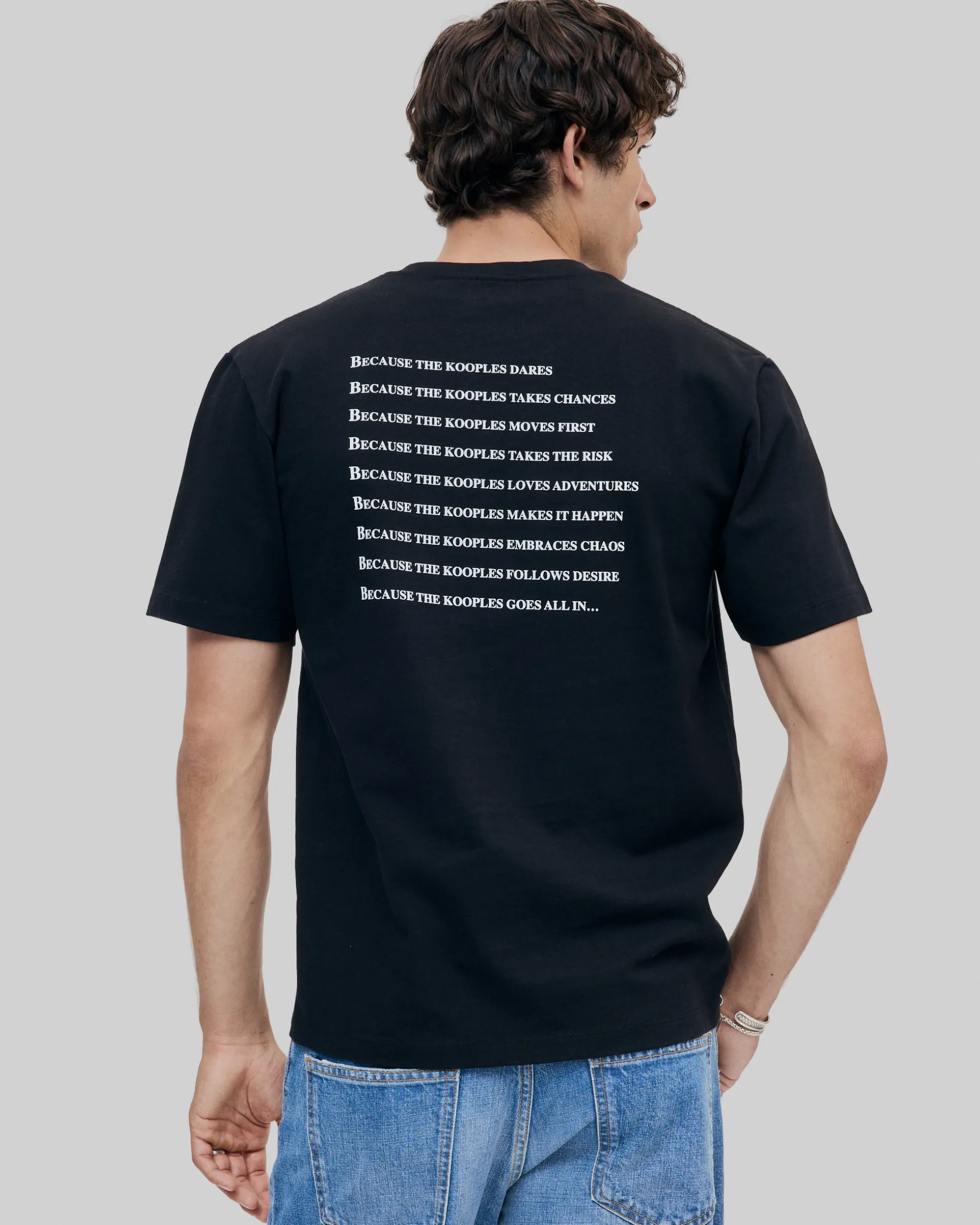 T-shirt Why Not noir mixte