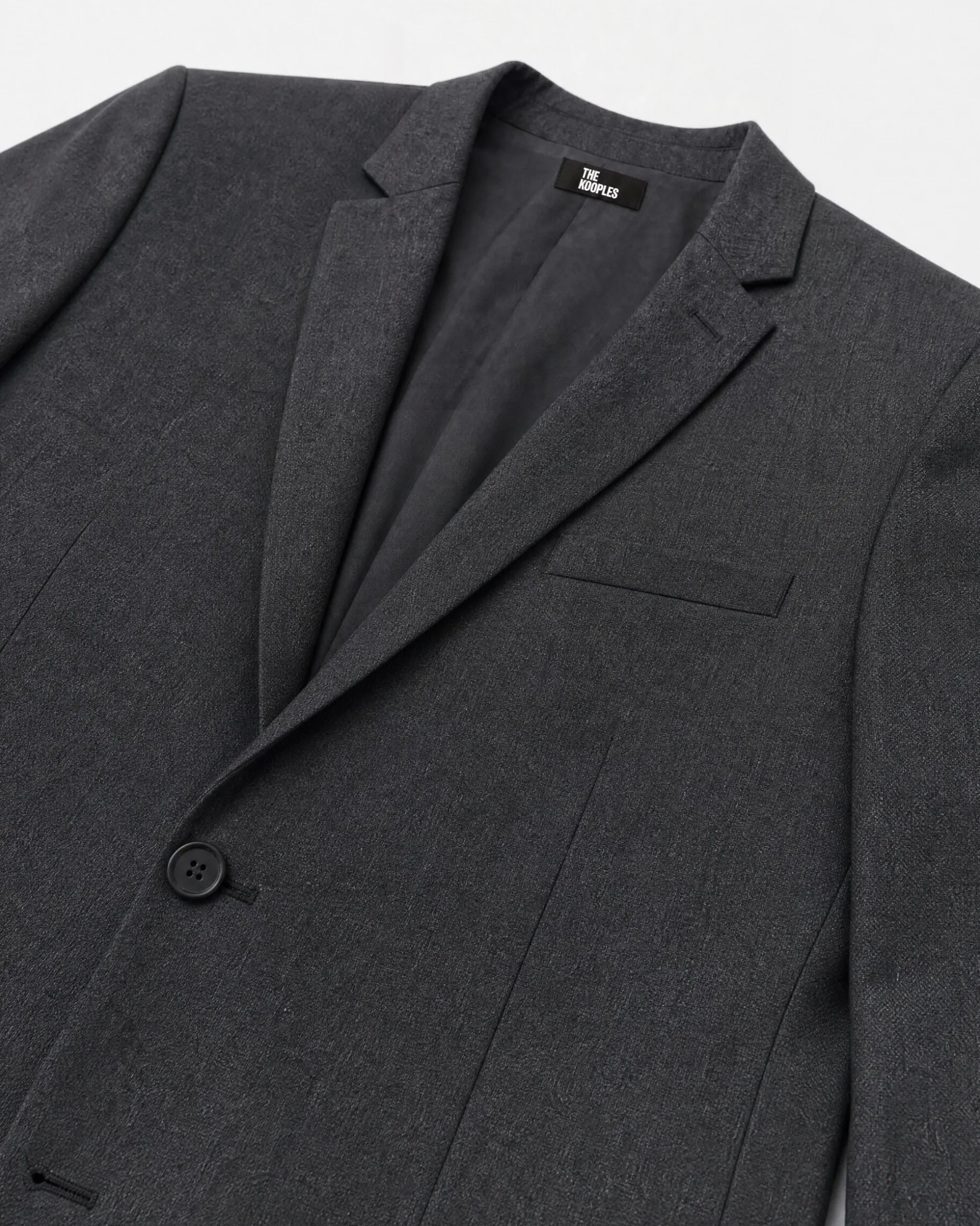 Veste de costume coupe ajustée en laine gris