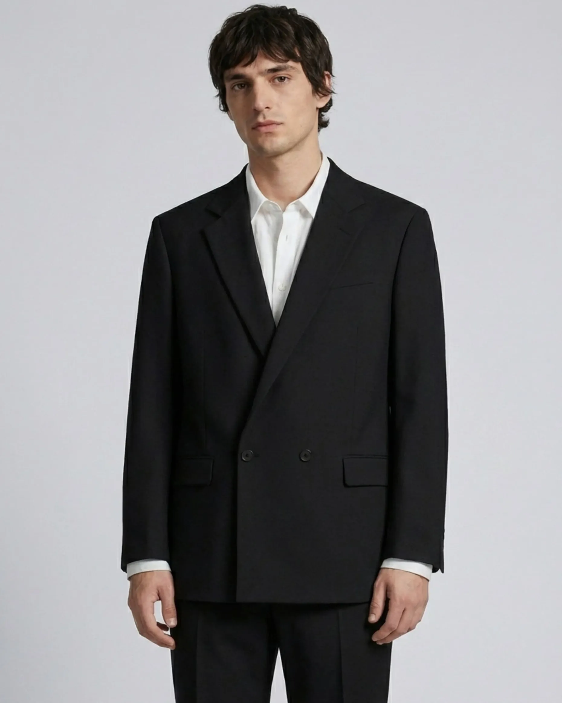 Veste de costume croisée marine