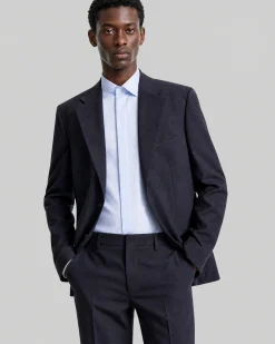 Veste de costume en laine marine