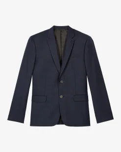 Veste de costume en laine marine