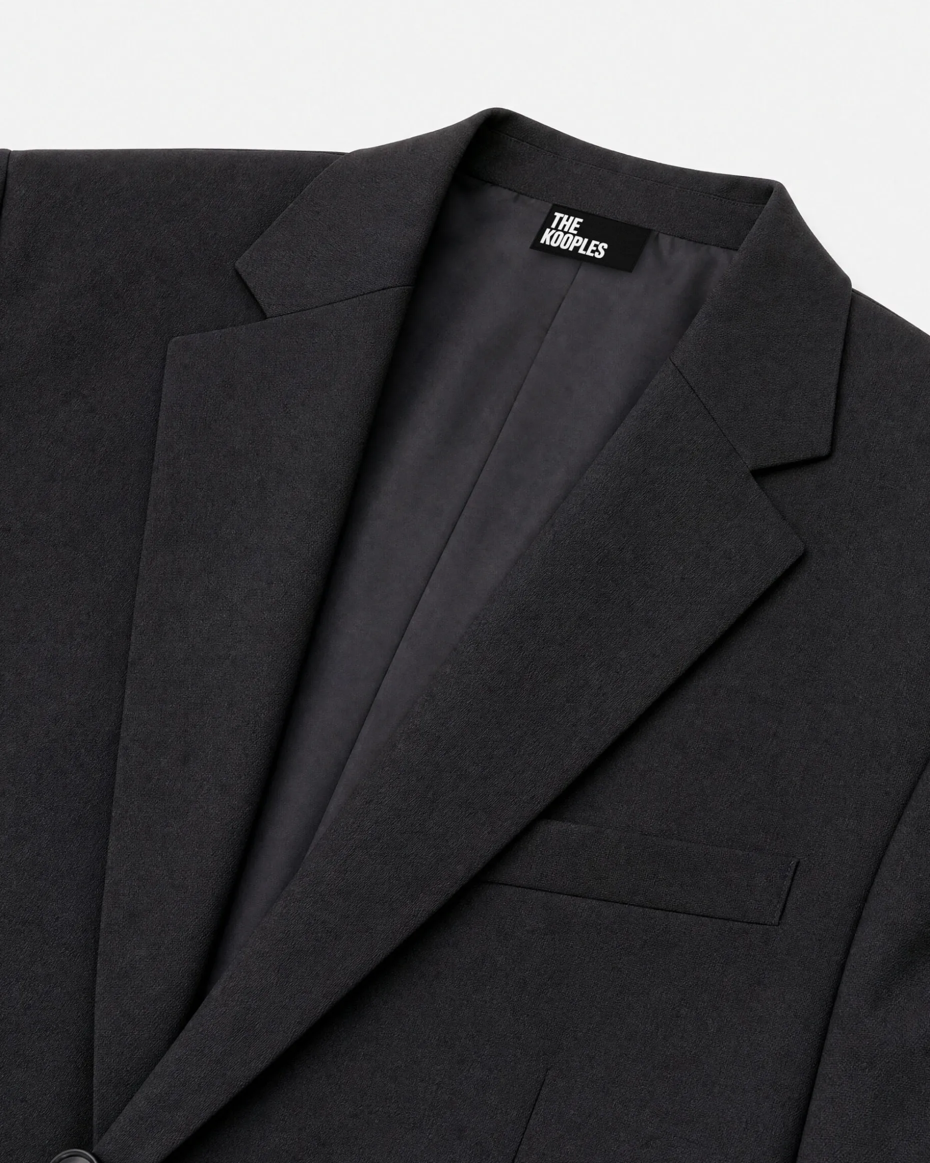 Veste de costume en laine noire