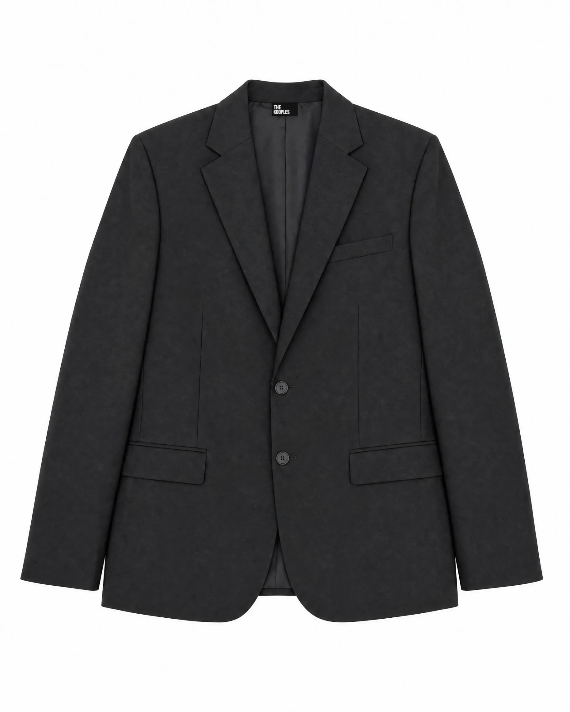Veste de costume en laine noire