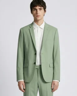 Veste de costume en laine verte