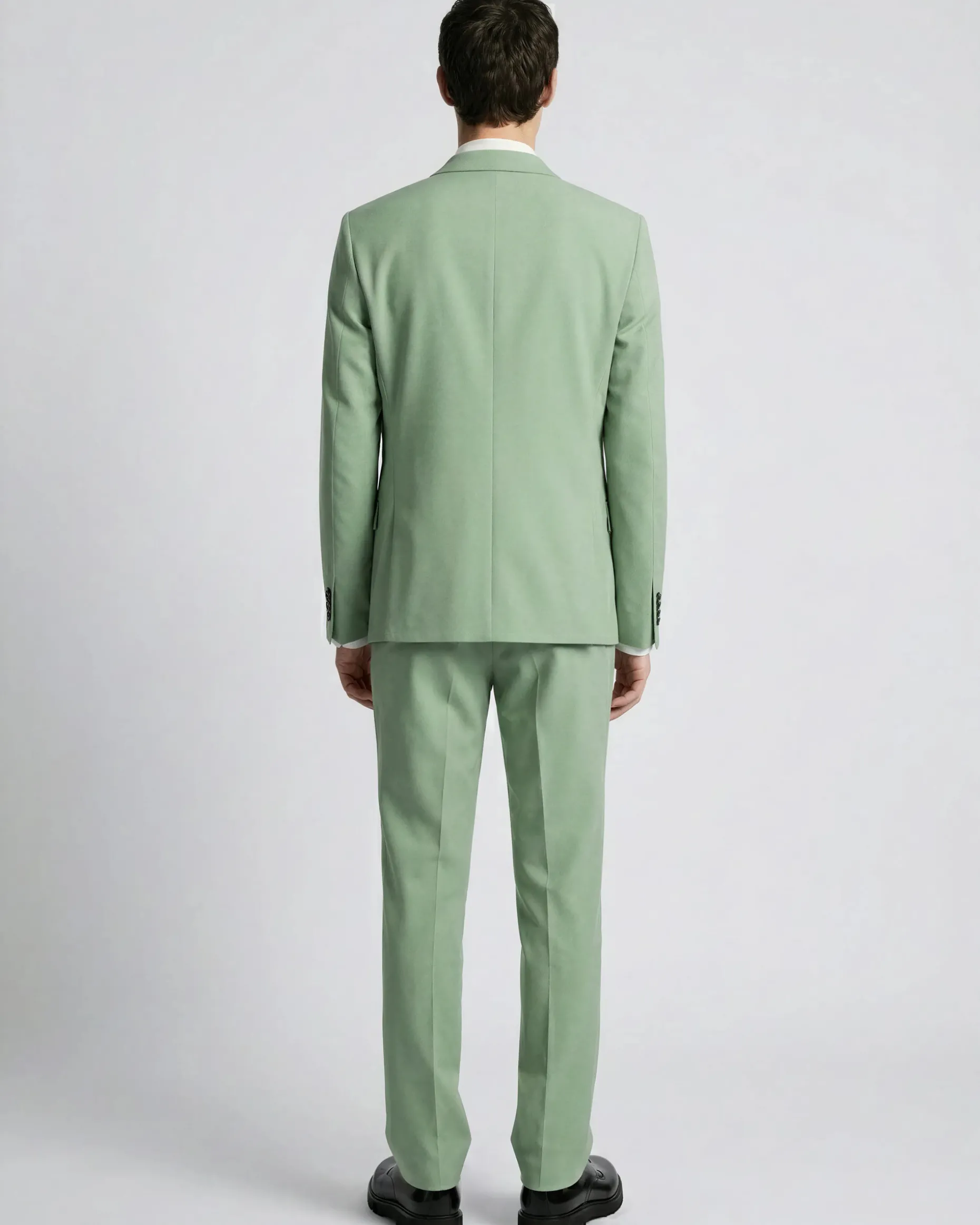 Veste de costume en laine verte