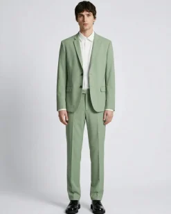 Veste de costume en laine verte