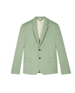 Veste de costume en laine verte